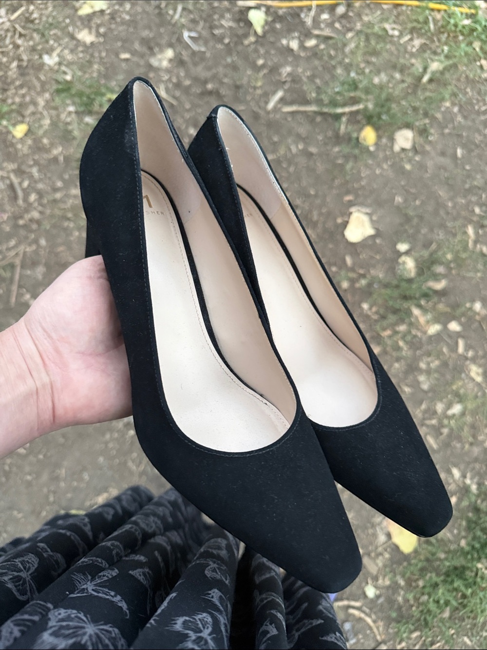 Mark fisher suede heels